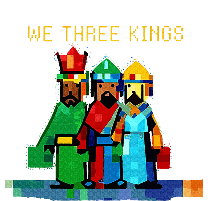 8 Bit We Three Kings Christmas  T-Shirt