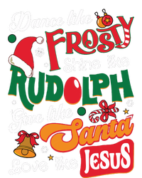 Dance Like Frosty Shine Like Rudolph Love Like Jesus Xmas Women's Pullover Hoodie