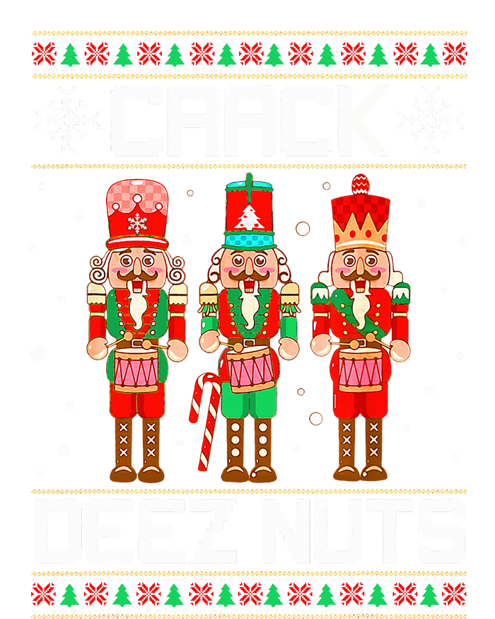 Funny Crack Deez Nuts Ugly Christmas Sweater Xmas Nutcracker  T-Shirt