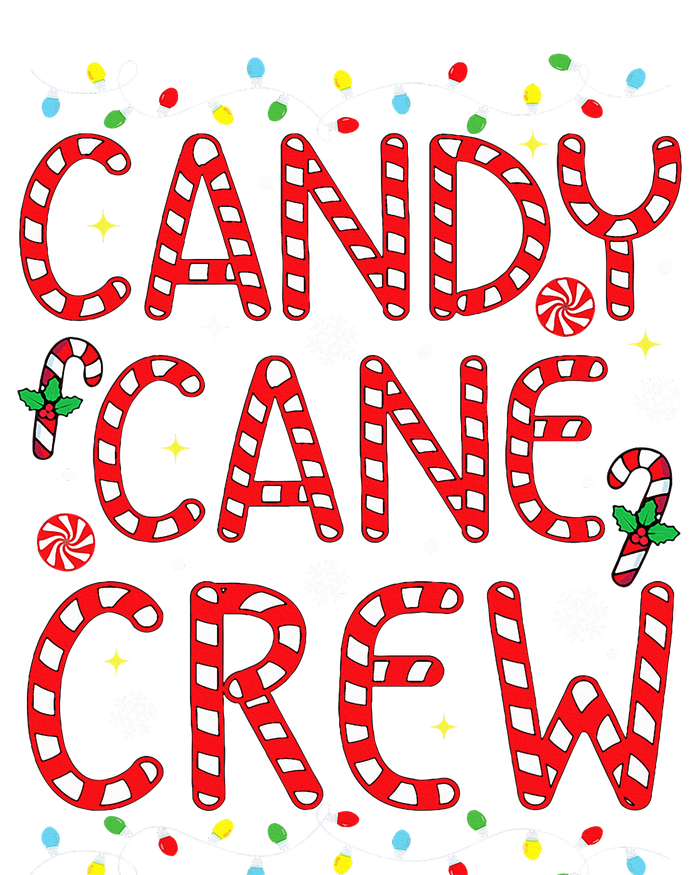 Candy Cane Crew Funny Christmas Candy Cane Lover Xmas Pajama  Tie Dye Hoodie