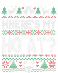 Where My Ho's At Ho Matching Couple Christmas Ugly Sweater  Premium T-Shirt