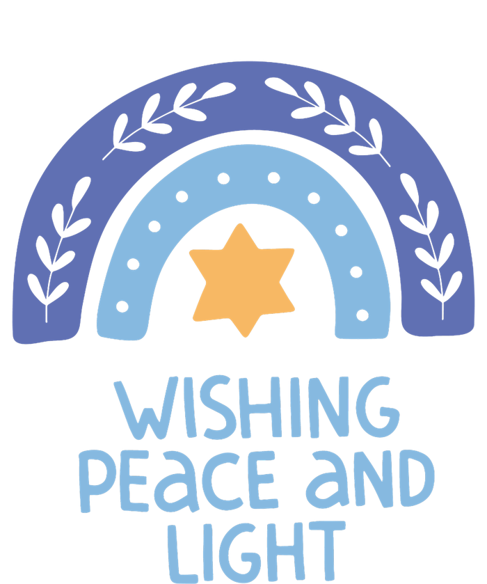 Wishing Peace And Light | Hanukkah Kids Long Sleeve Shirt