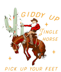 Giddy Up Jingle Horse Pick Up Your Feet Cowboy Santa Xmas Premium T-Shirt