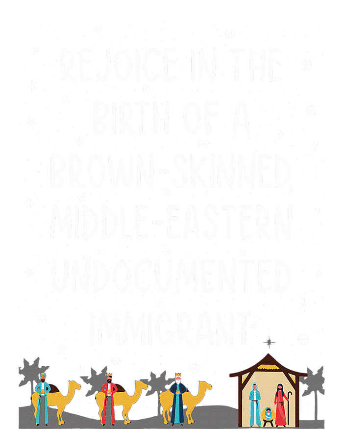 Rejoice In The Birth Of A Brown Skinned Middle Eastern Xmas  Premium Hoodie