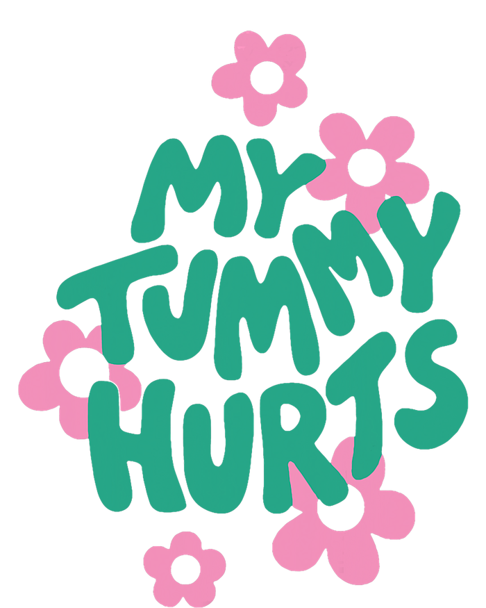 My Tummy Hurts Aesthetic Cute Flower Groovy Graphic Legacy Cool Fit Booney Bucket Hat