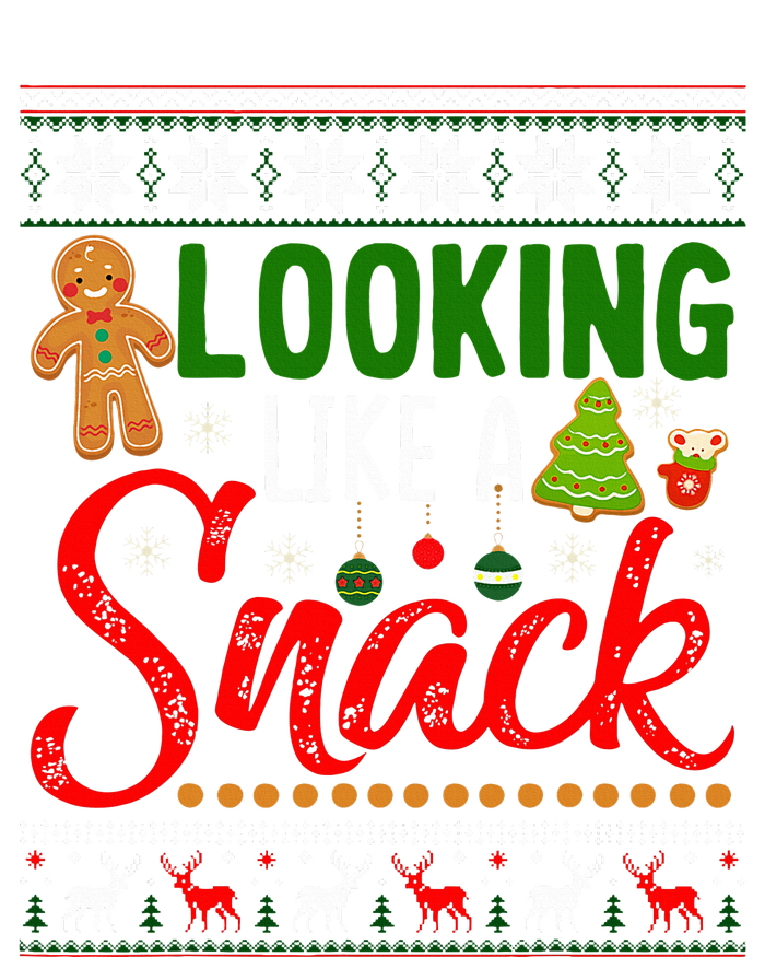 Looking Like A Snack Funny Christmas Cookie Ugly Sweater  High Crown Mesh Back Trucker Hat