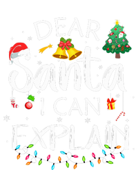 Dear Santa I Can Explain Funny Christmas Joke Santa Claus  Tie-Dye Long Sleeve Shirt