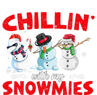 Chillin With My Snowmies Ugly Funny Snowman Christmas  Full-Length Apron With Pockets