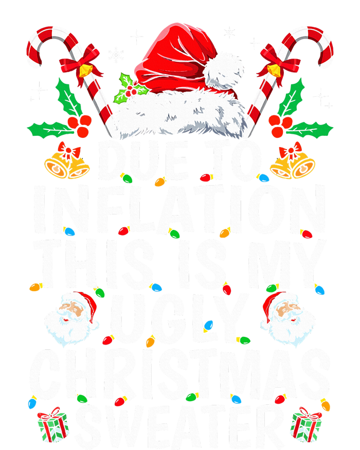 Funny Due to Inflation This is My Ugly Sweater For Christmas  Tie-Dye Long Sleeve Shirt