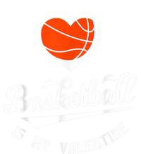 ValentineS Day Basketball Is My Valentine Retro Basketball Kids T-Shirt