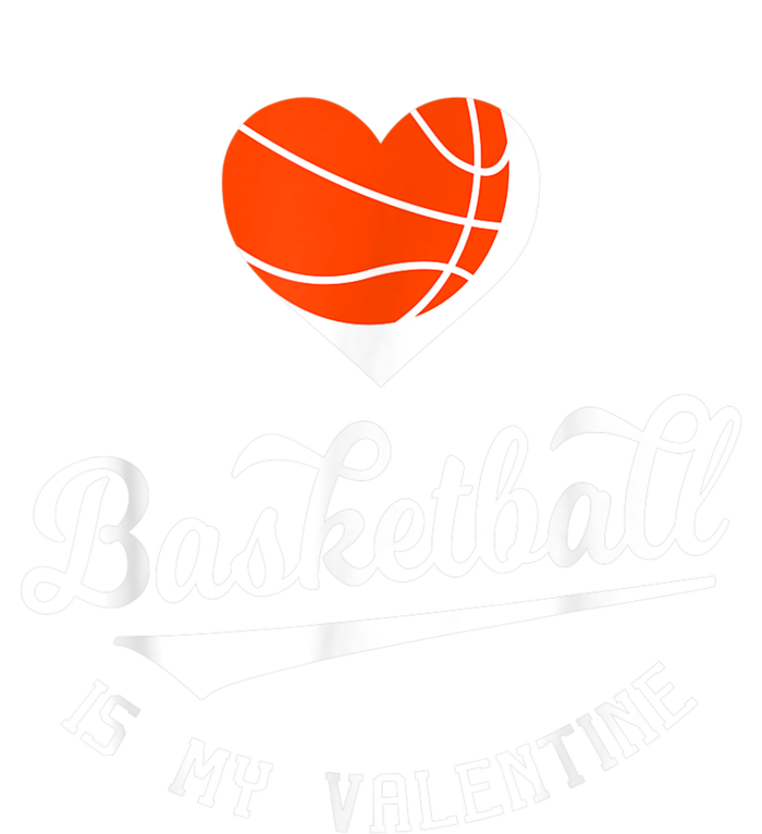 ValentineS Day Basketball Is My Valentine Retro Basketball Kids T-Shirt