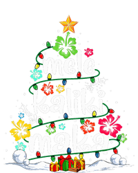 Mele Kalikimaka Tropical Christmas Hawaiian Santa Xmas Tree  T-Shirt