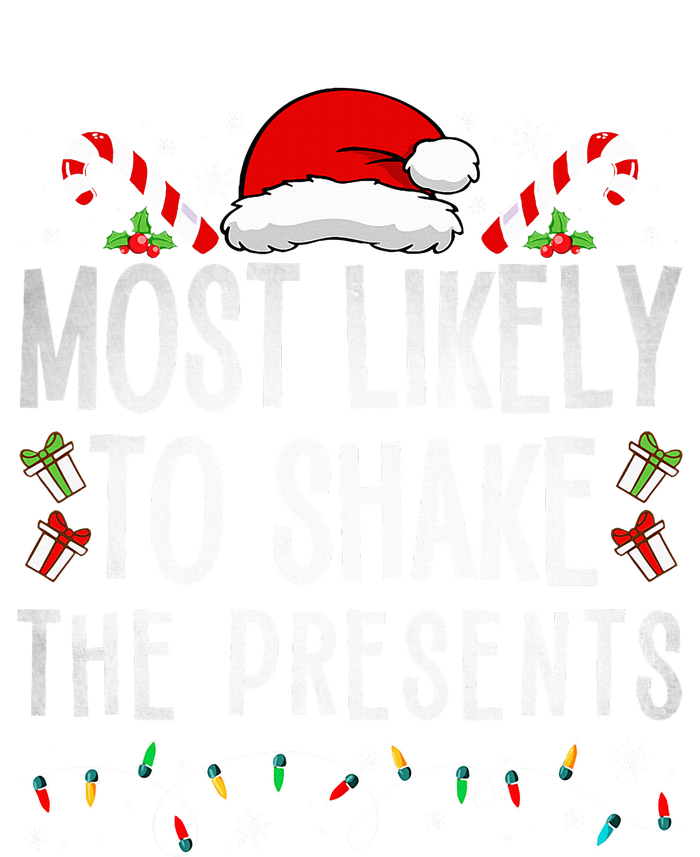 Most Likely To Shake The Presents Family Matching Christmas  Women's Flannel Pajama Set