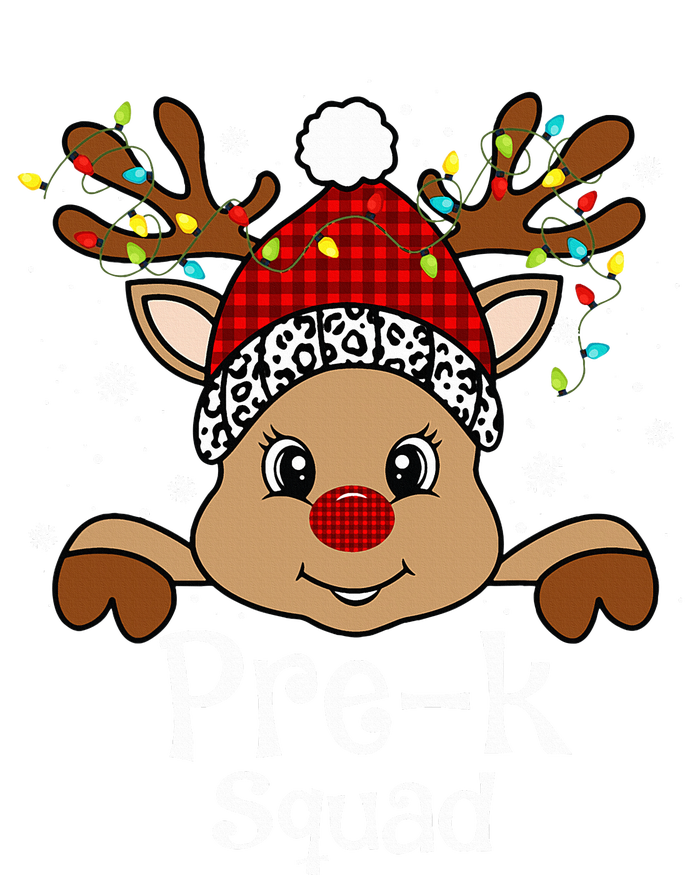 PreK Teacher Squad Funny Teacher Christmas Reindeer Xmas  T-Shirt