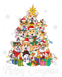 Merry Corgmas Corgi Christmas Tree Lights Santa Dog Lover  Flat Bill Trucker Hat