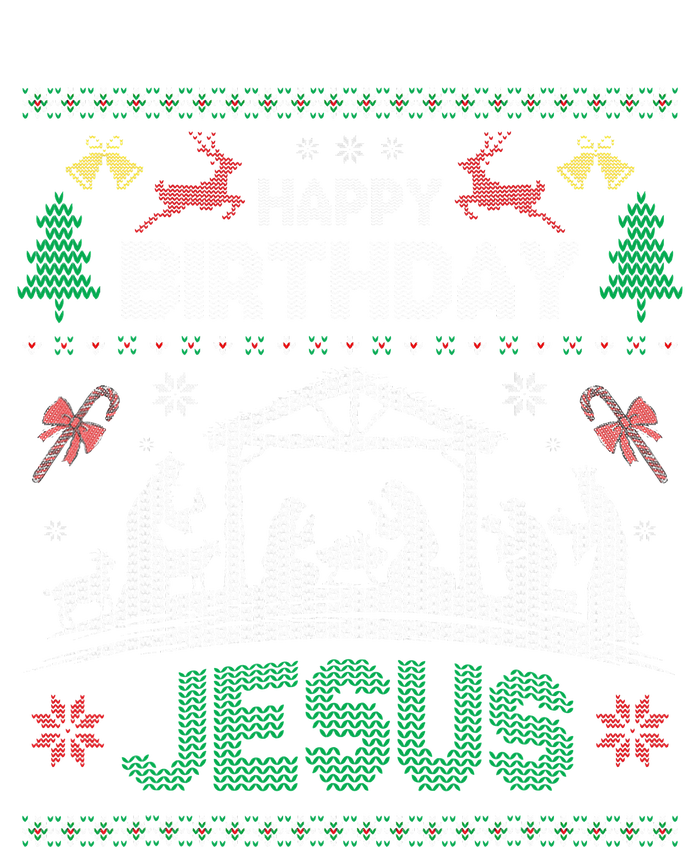 Christmas Outfit Happy Birthday Jesus Holiday Ugly Sweater 16 in Basic Backpack