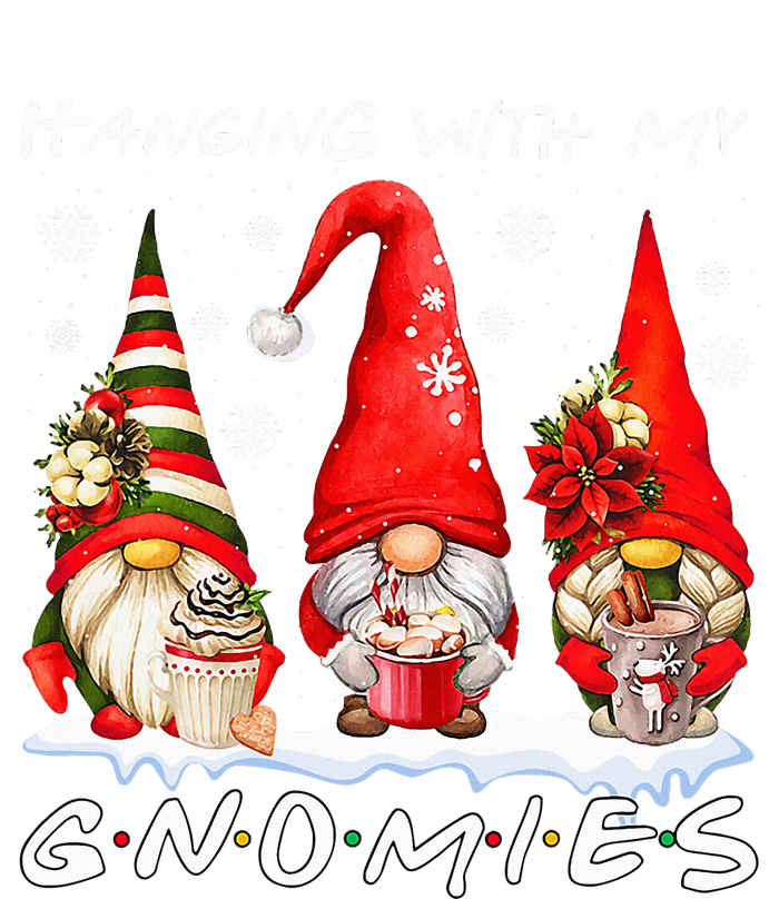 Hanging With My Gnomies Funny Gnome Friend Christmas Pajamas Sustainable Bucket Hat