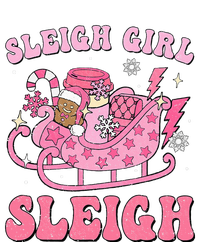 Groovy Pink Christmas Coffee Sleigh Girl Sleigh Xmas Holiday Pajama Set