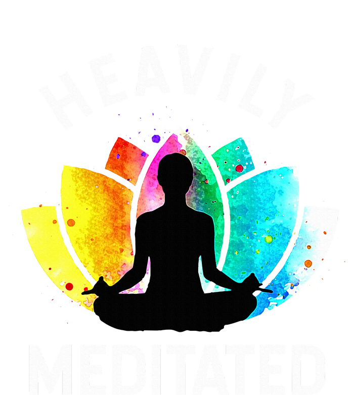 Heavily Meditated  Funny Meditation & Yoga Gift Tank Top