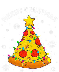 Merry Crustmas Pizza Christmas Tree Xmas Gifts Women's Flannel Pajama Set