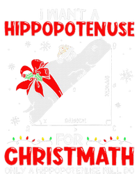 I Want a Hippopotenuse for Christmath Math teacher Christmas Tie-Dye T-Shirt