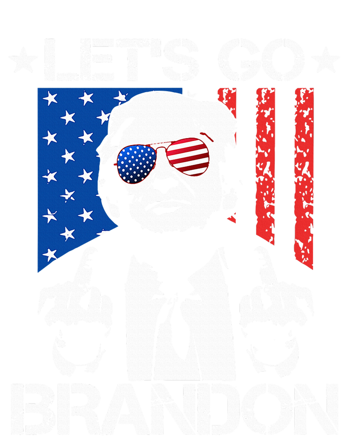 Let's Go Brandon Trump Middle Finger Flag T-Shirt