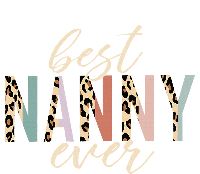 Best Nanny Ever Gifts Leopard Print Mothers Day Kids Hoodie