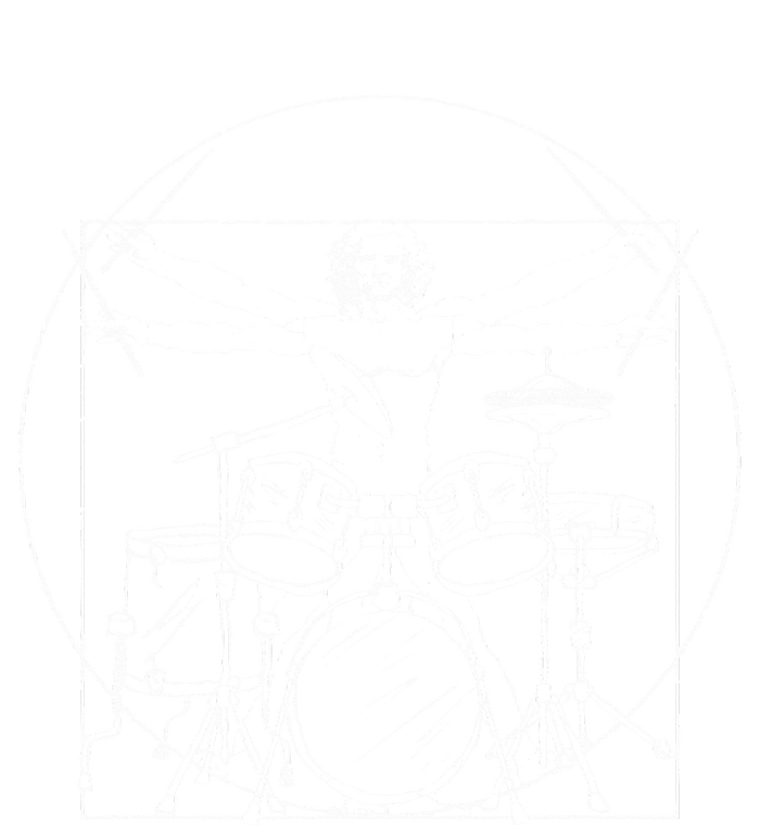 Drummer Gift Da Vinci Drums Drawing Present for Music Fans Women’s Perfect Tri Rocker Tank