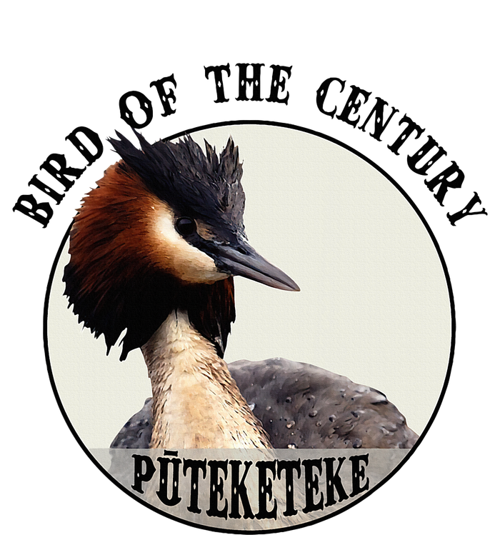 Cute Puteketeke New Zealand's Bird of the Century Flower  Tall Long Sleeve T-Shirt