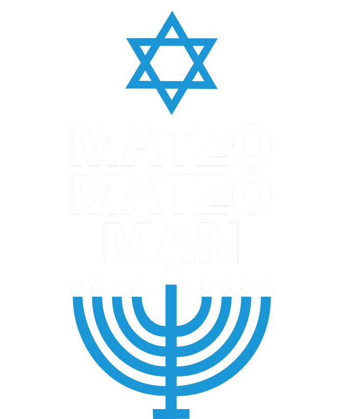 Matzo Matzo Man Hanukkah Full-Length Apron With Pockets