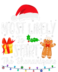 Most Likely To Start The Shenanigans Funny Family Christmas Zip Tote Bag