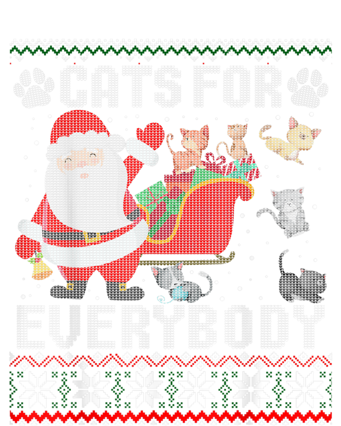 Christmas Cats For Everybody Ugly Sweater Funny Cute Gift Sustainable Knit Beanie