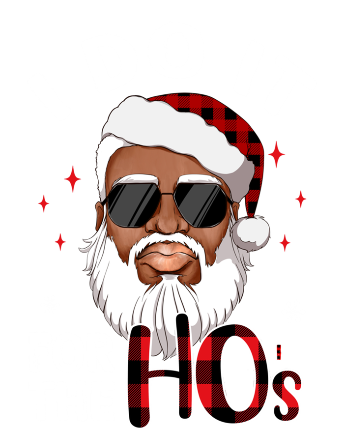 I Do It For The Hos Christmas African American Santa Black Gift Long Sleeve Shirt