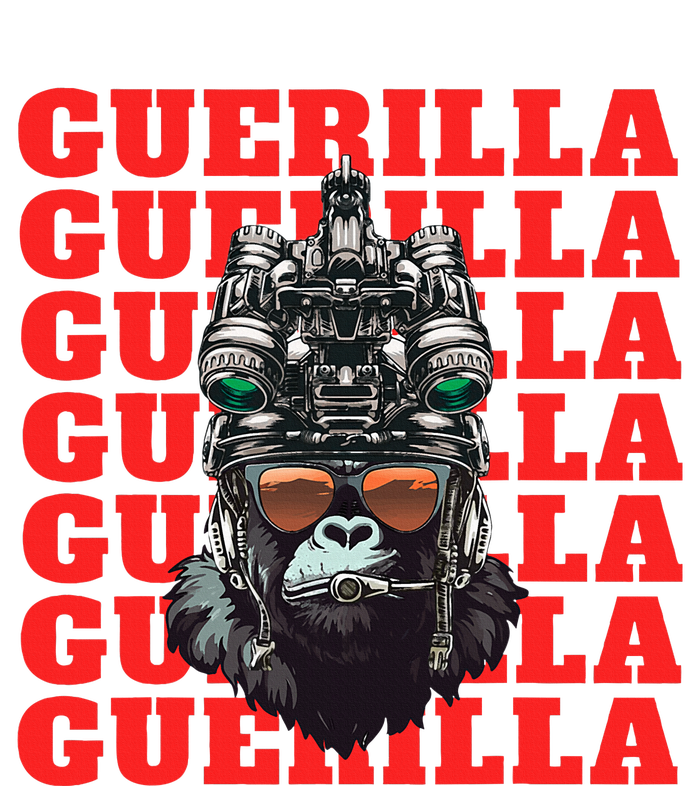 Funny tactical gorilla guerilla with night vision and helmet  T-Shirt