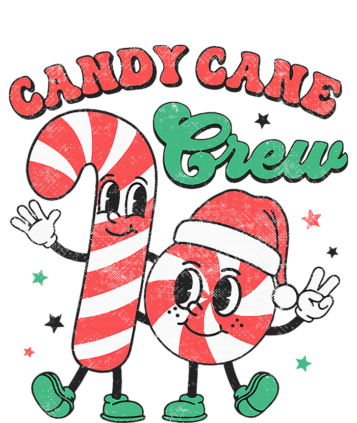 Groovy Candy Cane Crew Christmas Love Candy  Pajama Set