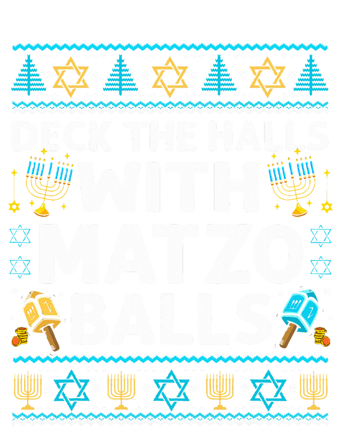 Deck Walls Matzo Balls Ugly Hanukkah Chanukah T-Shirt