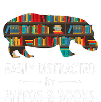 Easily Distracted By Hippos & Books Lover Gift Horse River Kids Tie-Dye T-Shirt