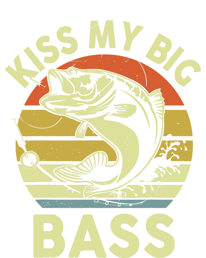 My Big Bass Fish Dad Funny Adult Humor Tank Top