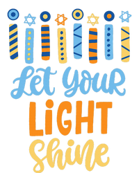 Funny Hanukkah Let Your Light Shine Menorah T-Shirt