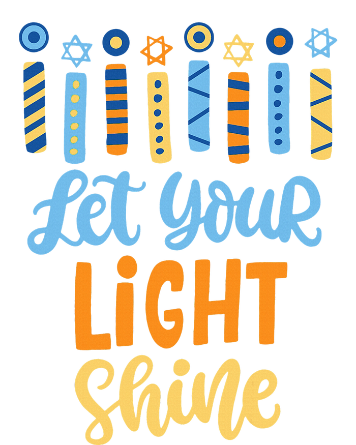 Funny Hanukkah Let Your Light Shine Menorah T-Shirt