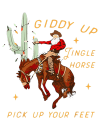 Giddy Up Jingle Horse Pick Up Your Feet Cowboy Santa Cactus City Backpack