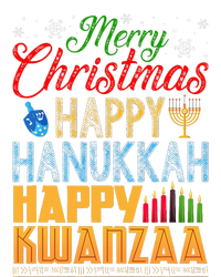 Merry Christmas Happy Hanukkah Happy Kwanzaa T-Shirt