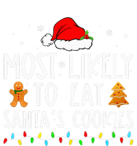 Most Likely To Eat Santas Cookies Xmas Family Christmas USA-Made Snowflake Beanie