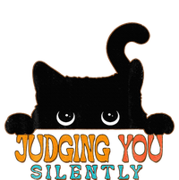 Funny Black Cat Judging You Silently Sarcastic Cat Full Zip Hoodie