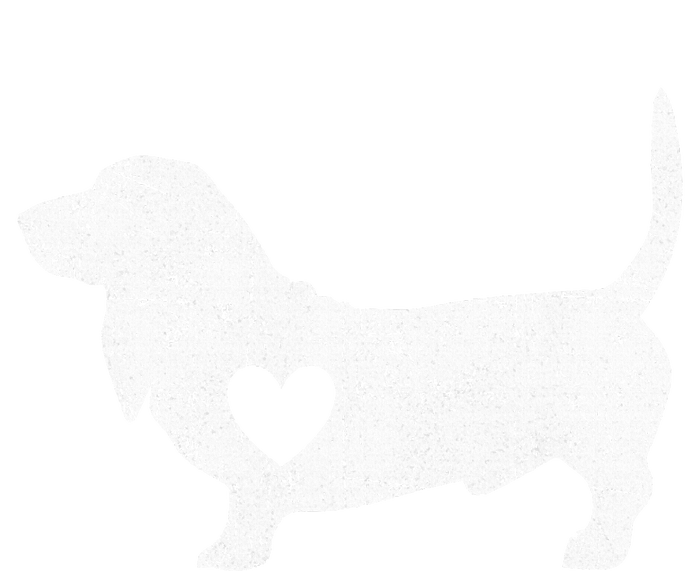 Vintage Basset Hound Heart Silhouette Dog Puppy T-Shirt