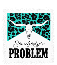 Vintage Bull Skull Leopard Bleached Somebody's Problem T-Shirt