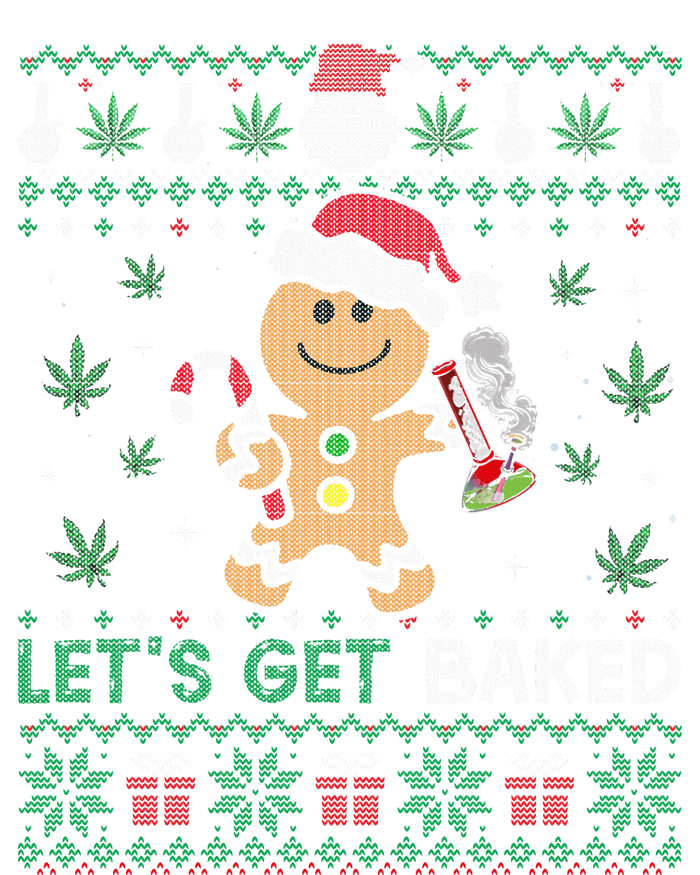 Lets Get Funny Baked Cookie Weed Ugly Xmas Sweater Tie-Dye Long Sleeve Shirt