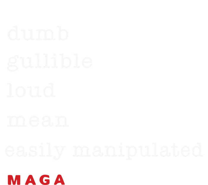 Dumb Gullible Loud Mean Easily Manipulated Maga T-Shirt