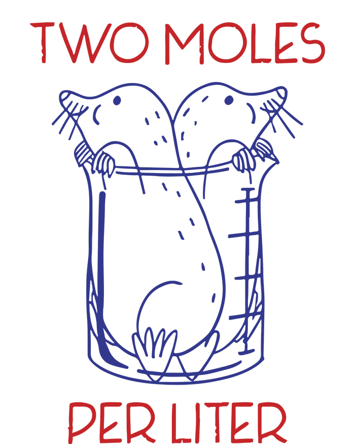 Two Moles Per Liter Funny Chemistry Science AvogadroS Day Meme Sweatshirt