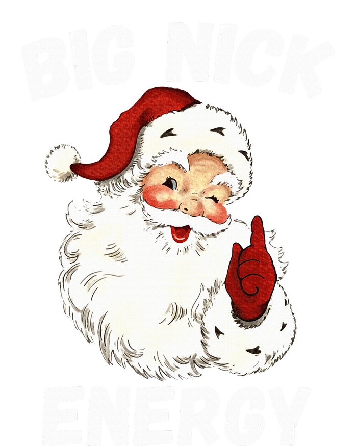 Big Nick Energy Santa Groovy Retro Vintage Womens California Wash Sweatshirt